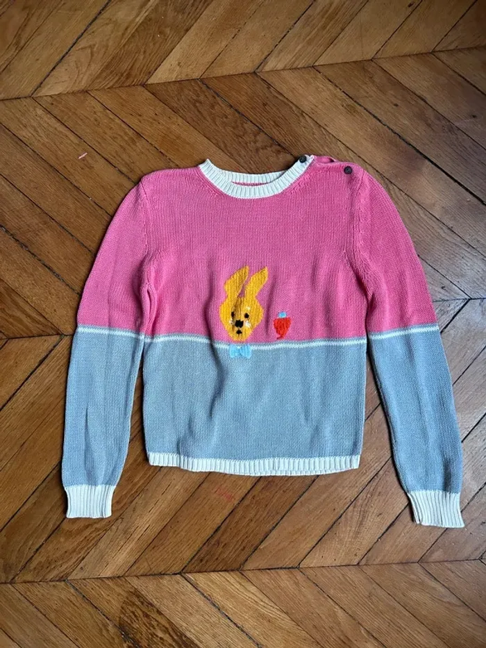 Magnifique pull Paul&Jo avec lapin taille S/M - photo numéro 8
