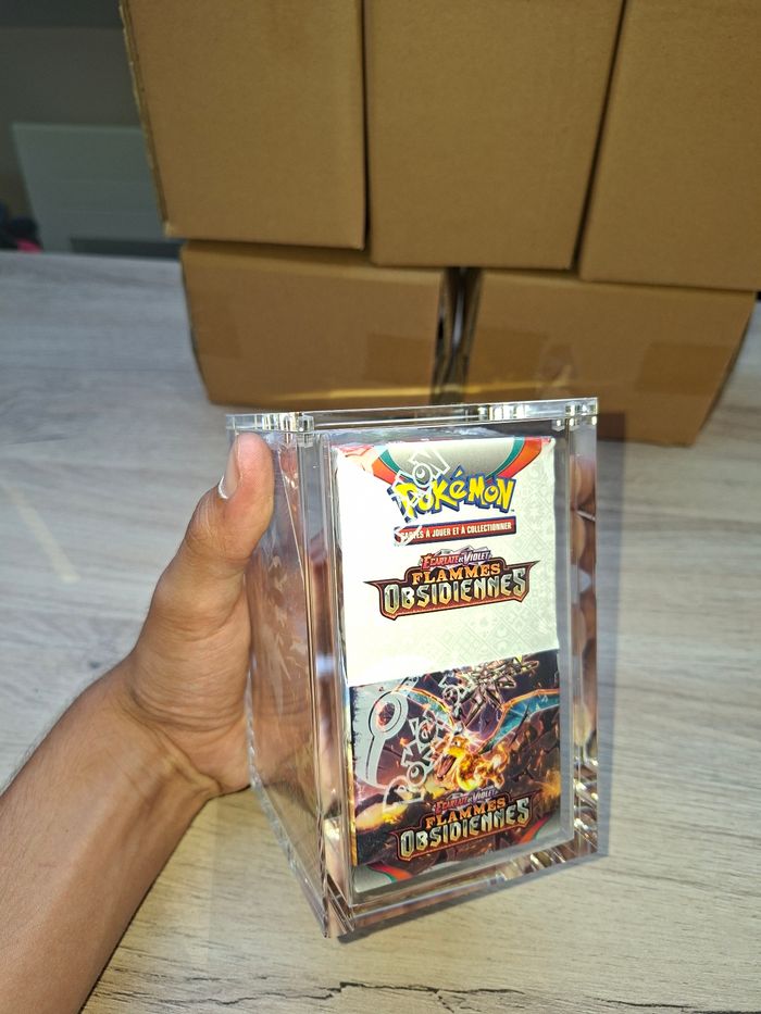 Lot de 5 acryliques pour demi display 18 boosters Pokémon aimantée et épaisse - photo numéro 2