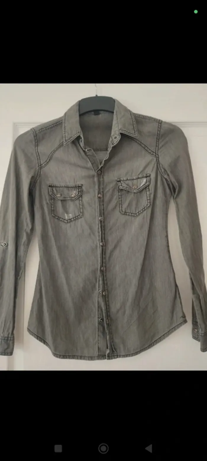 Chemise en jean grise Pimkie 36