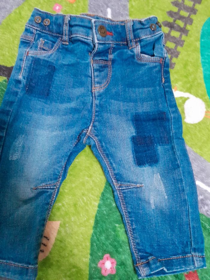 Jeans tape à l 😉 👦 6mois - photo numéro 2