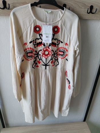 Robe manche longue motif fleuri " verbaudet" Neuf