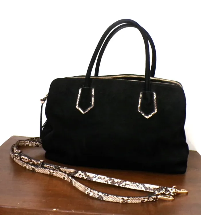Sac Camaïeu (velours noir)