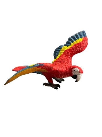 Figurine oiseau perroquet ara écarlate/rouge Schleich 14737