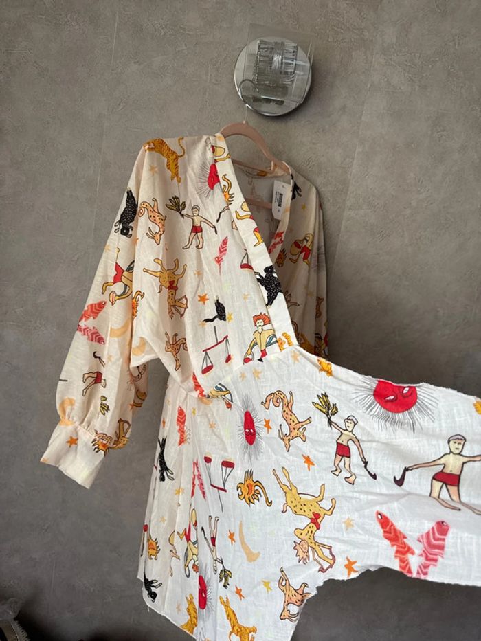 Robe courte cache cœur à motif t 38 - photo numéro 10