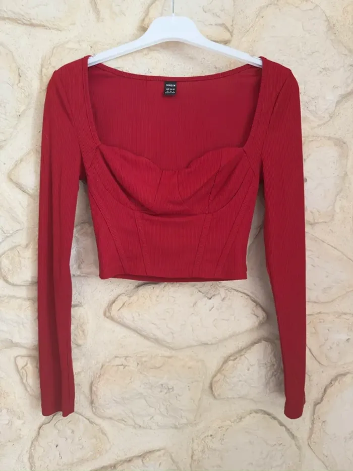 Top rouge shein - Taille XS