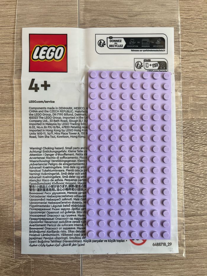 Lego 8x16 plat lavande