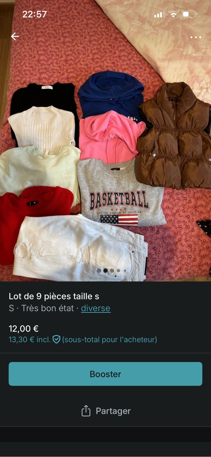 Lot fille taille s