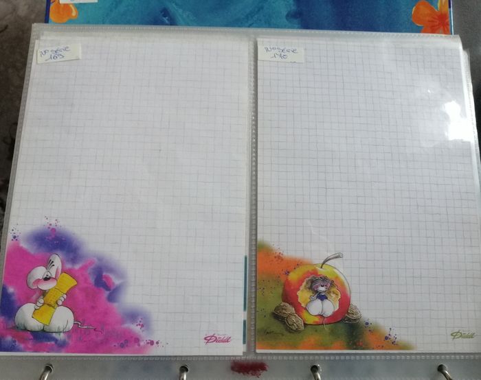 Lot(2)a personnaliser feuille diddl A5 rare - photo numéro 9