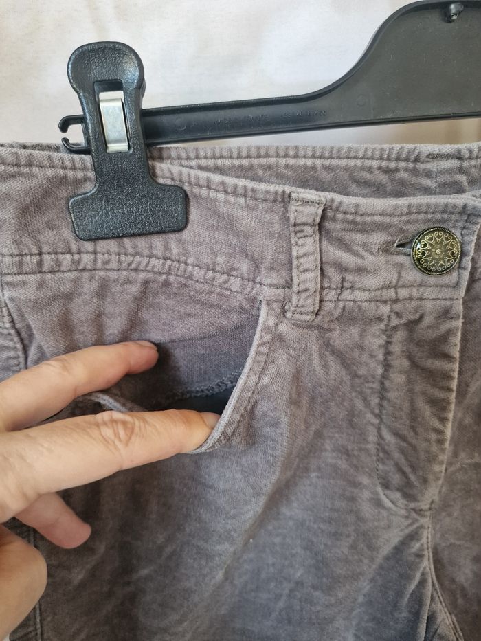 Pantalon velours femme 36 - photo numéro 4
