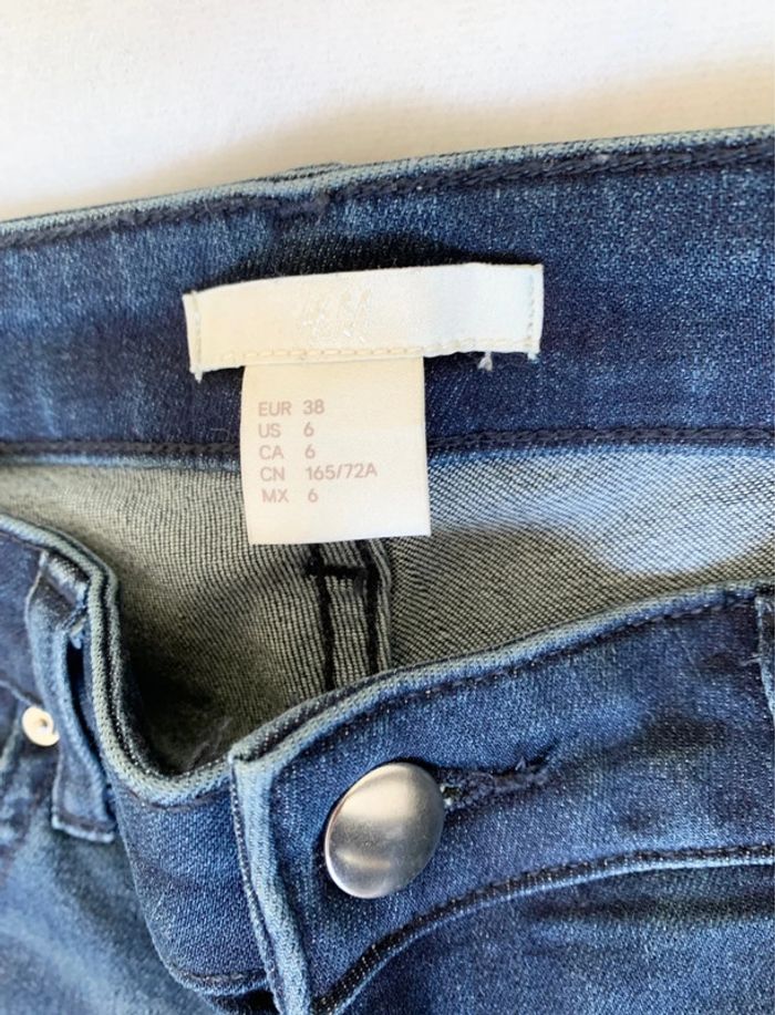 Jean skinny – H&M – effet usé, Bleu denim – Taille 38/M – Excellent état - photo numéro 4