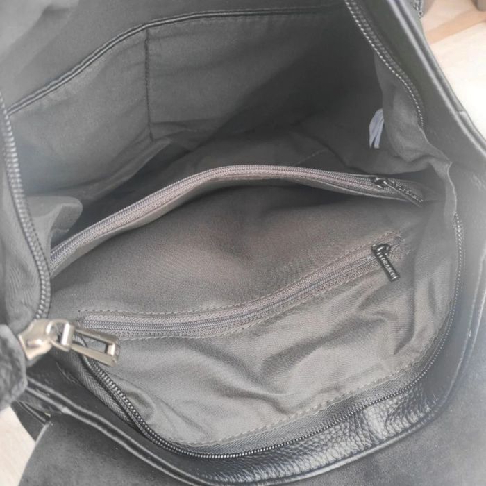 Sac à dos noir cuir polyuréthane - photo numéro 5