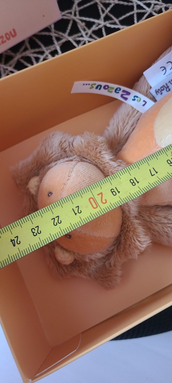 Moulin Roty collection Les Zazous doudou Grou le Lion Jaune Orange Beige - photo numéro 3