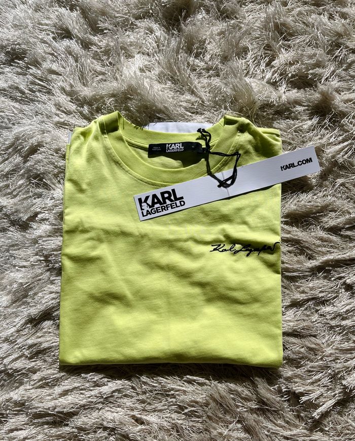 T-shirt vert clair Karl Lagerfeld neuf avec étiquette