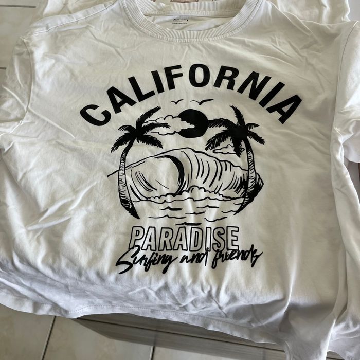2 tee shirt blanc taille s - photo numéro 2