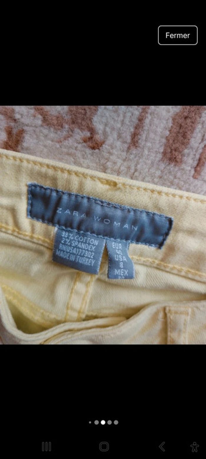 Jean pastel Zara femme taille 40 - photo numéro 6