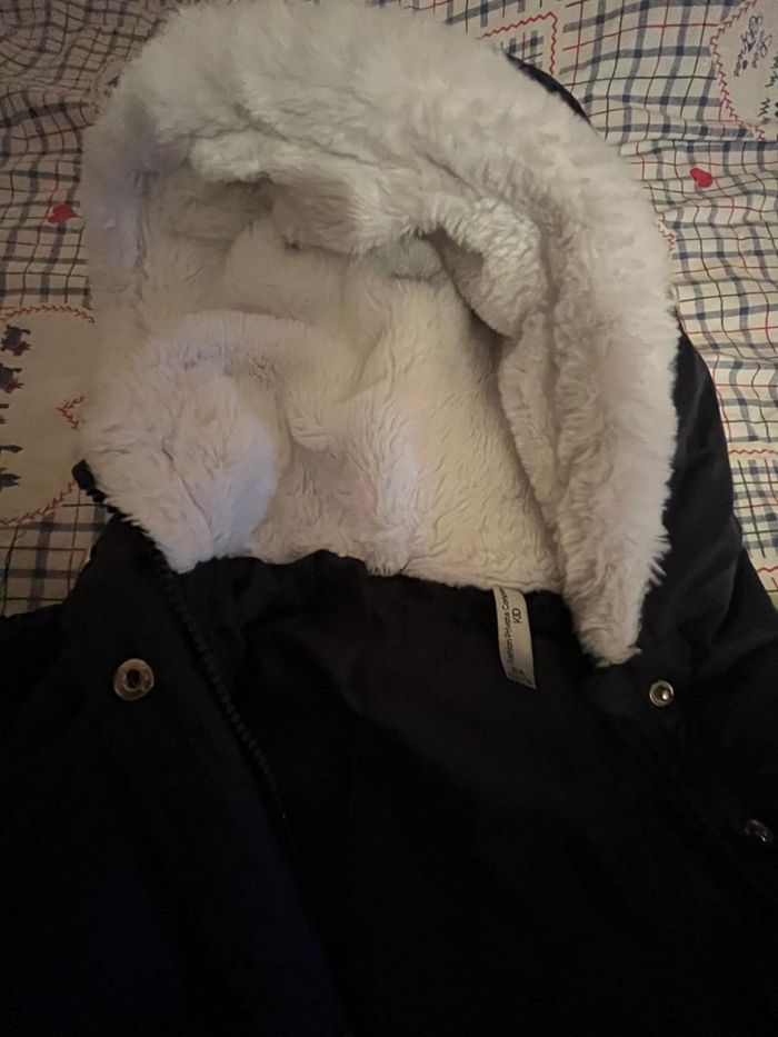 Blouson noir fourré