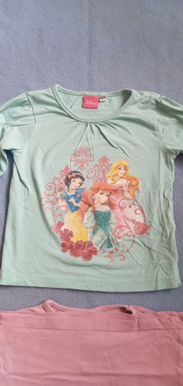 Lot de 2 haut Disney Princesse taille 92/98 cm - photo numéro 3