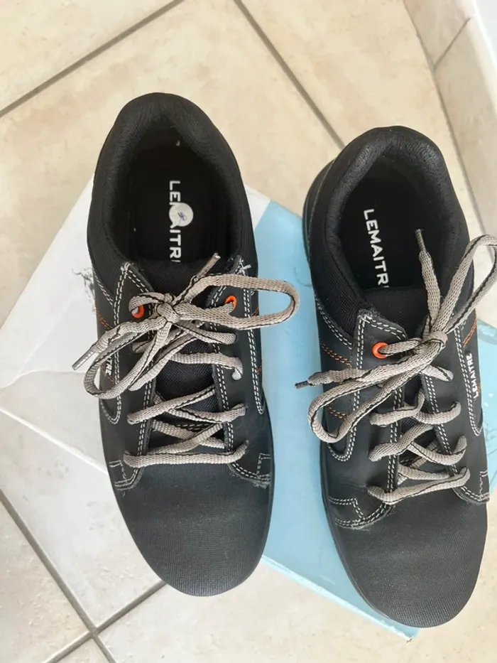 Chaussures de sécurité Lemaitre noir orange - photo numéro 4