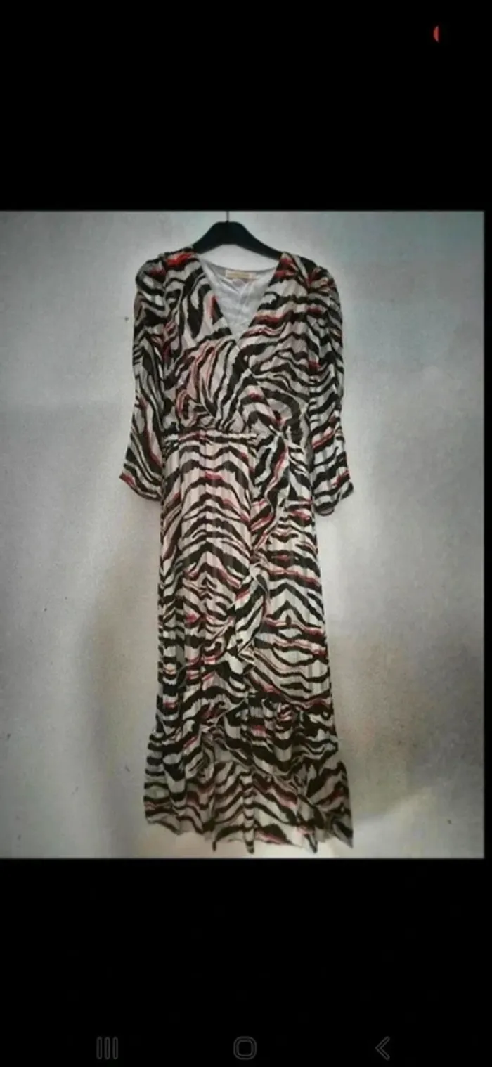 Robe longue à manches longues, rétro vintage, en excellent état. Taille L - photo numéro 3
