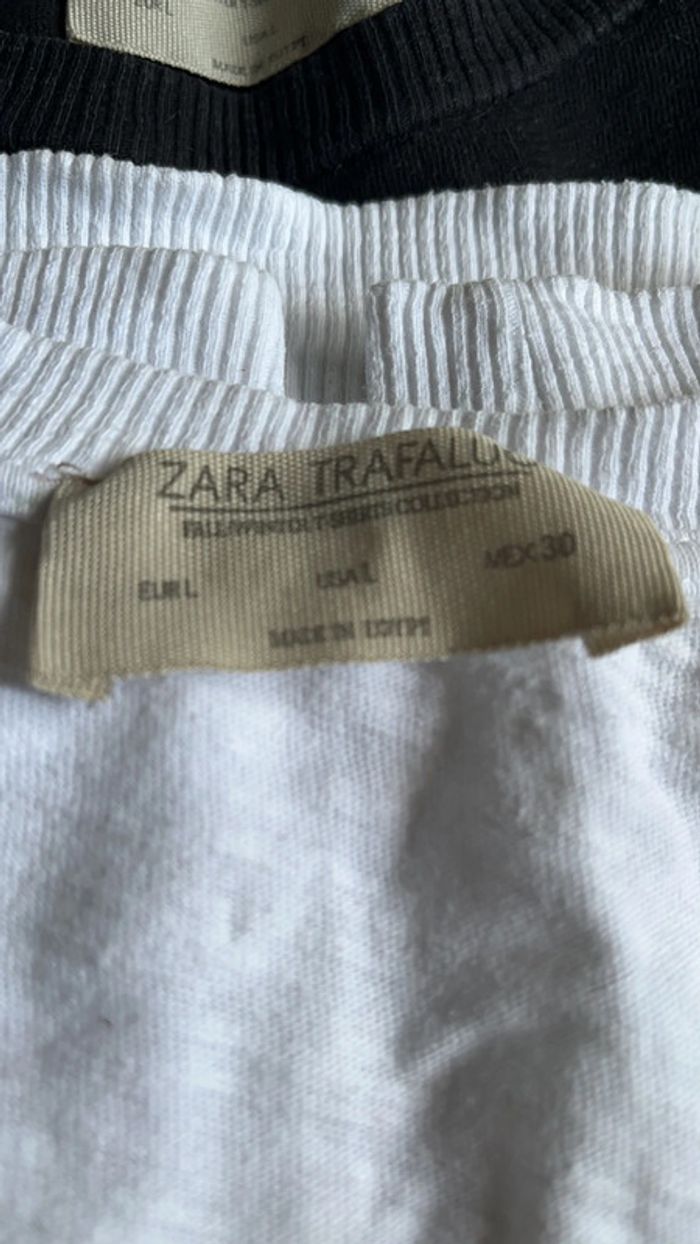 Lot 3 tee shirts manches longues zara - photo numéro 3