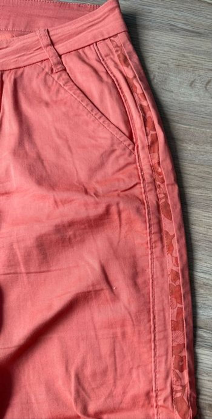Pantalon chino corail « Miss Captain Tortue » - photo numéro 3