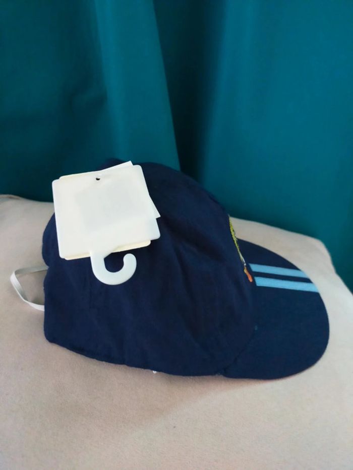 Casquette vintage enfant bleu marine – personnage jaune & football - photo numéro 2