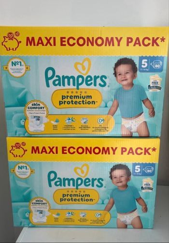 Couches Pampers 2 cartons