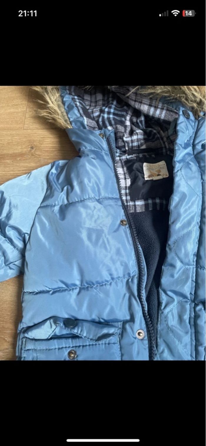 Doudoune bleue cool kid chaude 3 ans - photo numéro 5