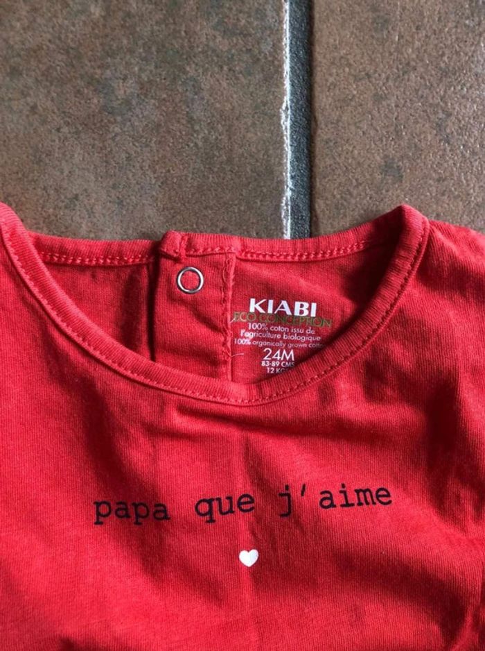 Joli  débardeur  Kiabi  (24  mois) état neuf - photo numéro 2