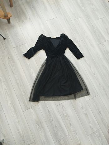 Robe velours et tulle