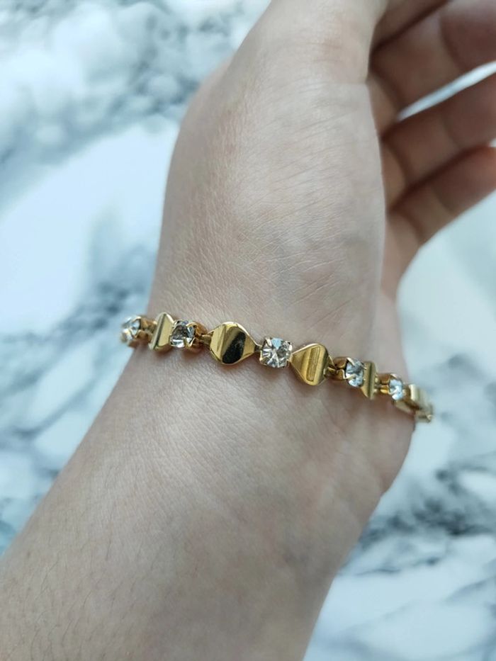 Bracelet vintage doré - photo numéro 4