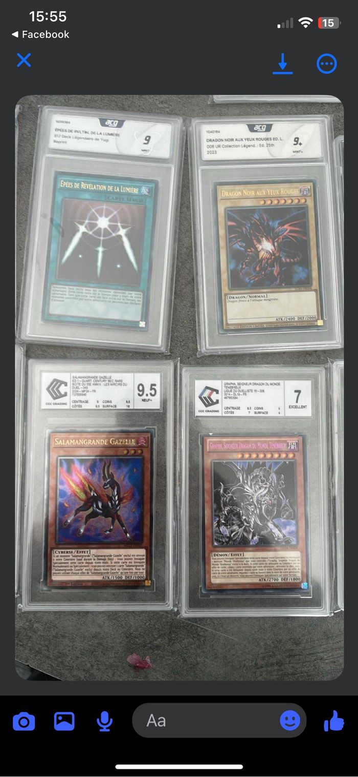 Carte Yugioh gradée magicienne des ténèbres Yu-Gi-Oh gradé pca 9 psa ccc plus de cartes sur demande - photo numéro 9