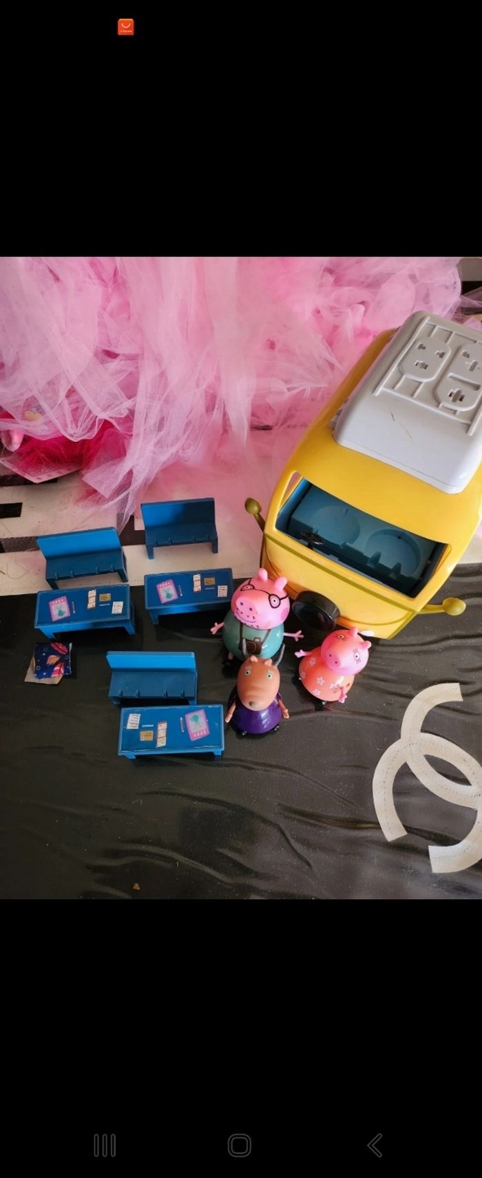 Peppa Pig 3-delige set: sokken Peppa Pig lichtroze/roze/turquoise