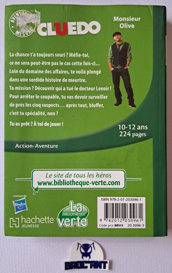 Roman Cluedo Monsieur Olive - C'est toi le héro 2013 - photo numéro 2