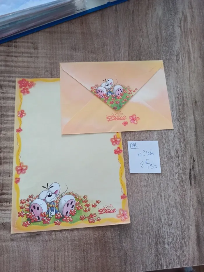 Papier à lettre Diddl 104 2,50€