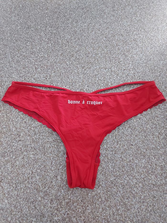 Culotte sexy rouge Undiz