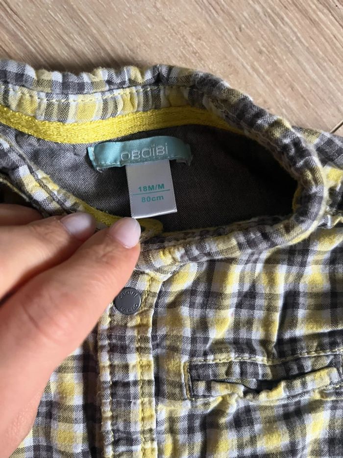 Ensemble chemise + jean gris 18 mois - photo numéro 3