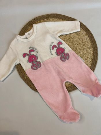 Pyjama fille lapin velours naissance