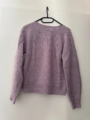 Pull d’hiver violet Gemo