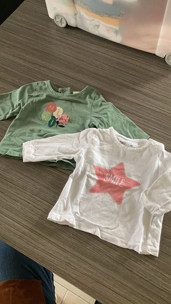 2 tee shirt manches longues