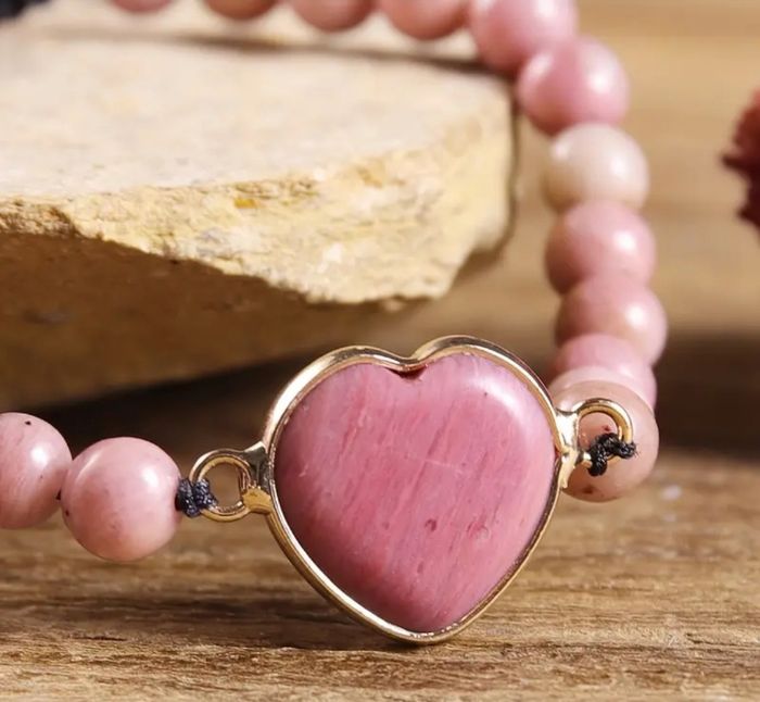 Bracelet rhodochrosite pierre - photo numéro 4