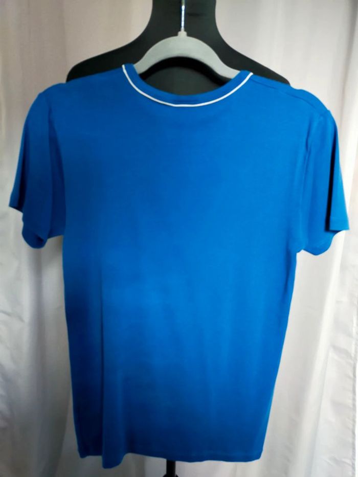 T-shirt bleu logo Petit Bateau – Taille 18 ans - photo numéro 3