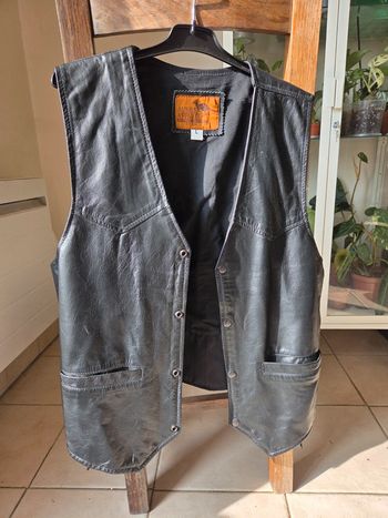 Boléro en cuir véritable