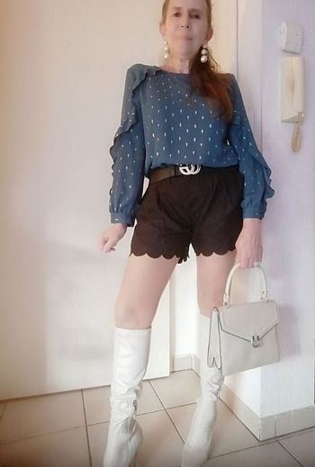 Blouse trait doré Lady Blush