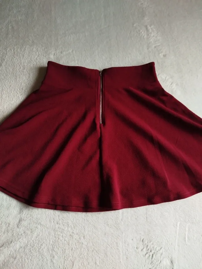 Jupe style patineuse Shein taille L grenat - photo numéro 3