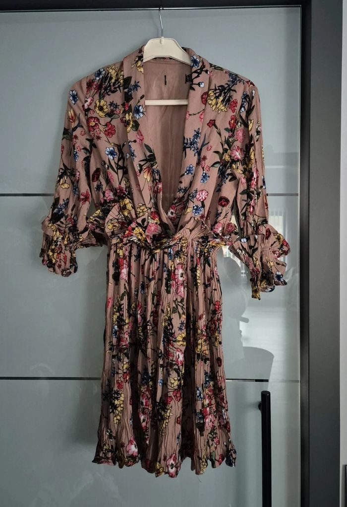 bruin bloemen jurkje - photo numéro 2