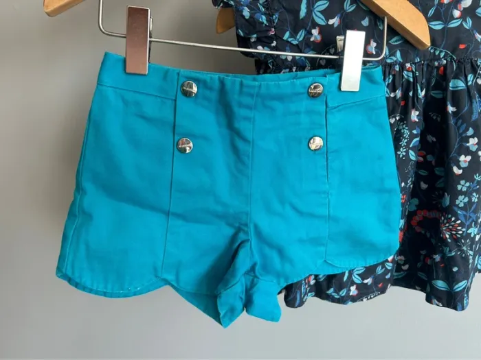 Ensemble blouse + short Jacadi fille 2-3 ans Tbe - photo numéro 3