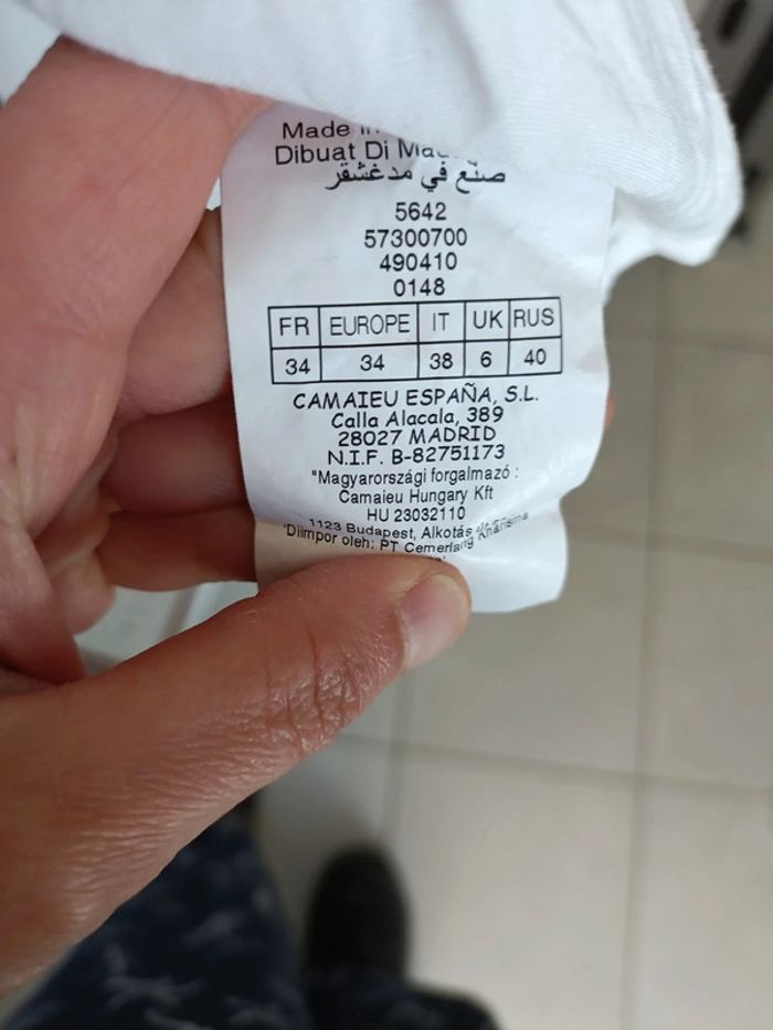 Robe bicolore Camaïeu – Taille 34/36 – Très bon état - photo numéro 5