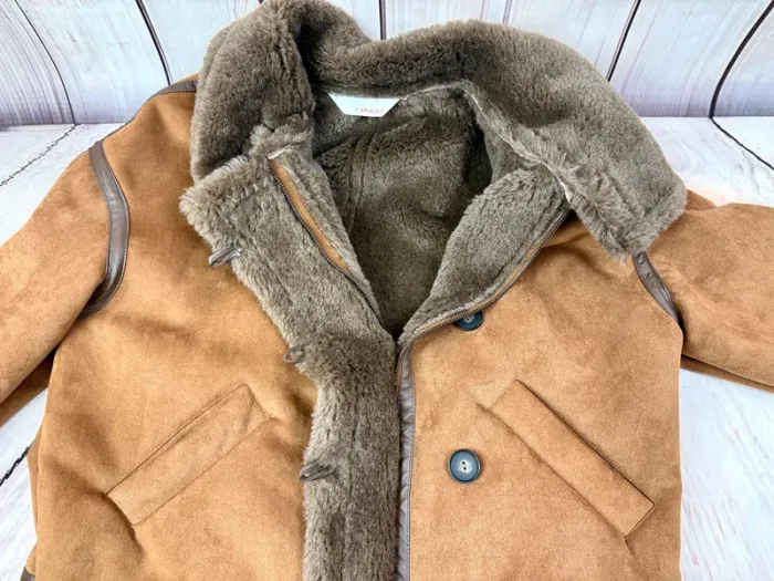 Blouson aviateur femme style mouton retourné Camaïeu L - photo numéro 13