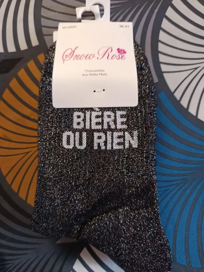 chaussettes femme message - photo numéro 3